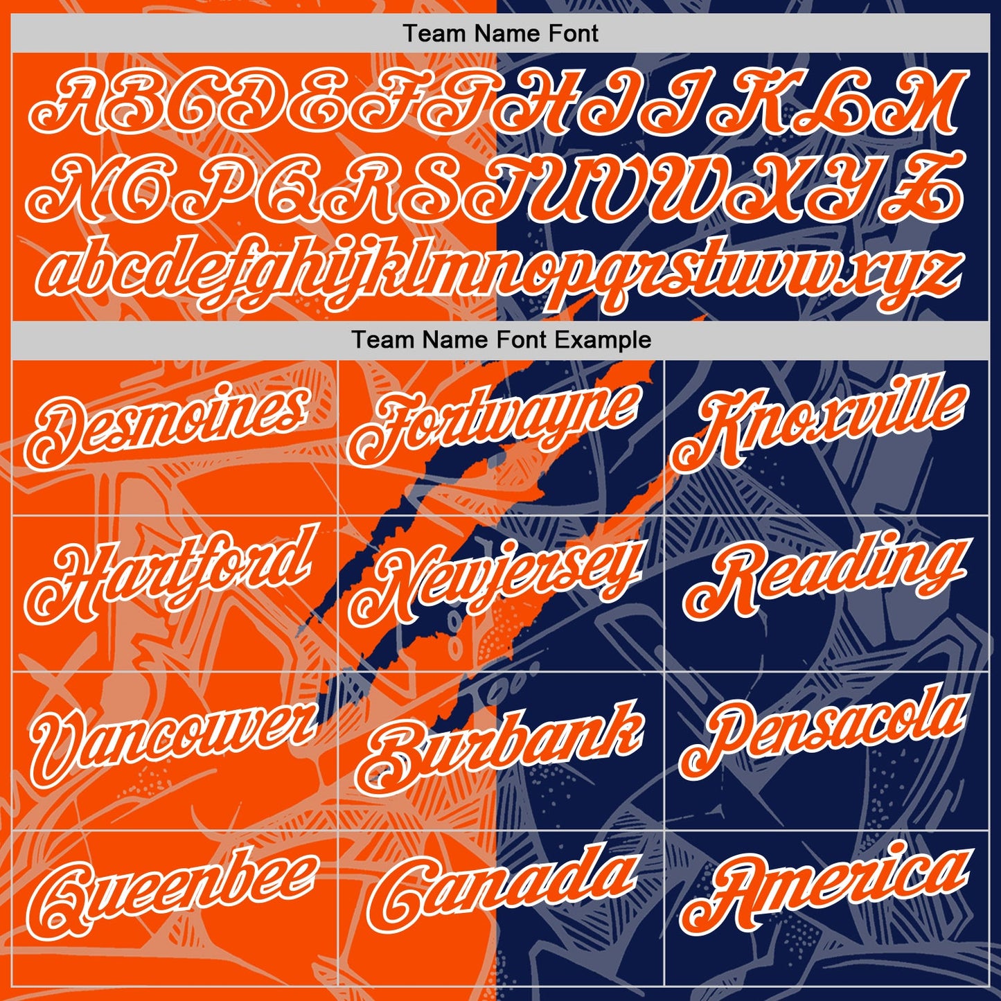 Custom Graffiti Pattern Orange Navy-White 3D Scratch Performance Polo Shirt