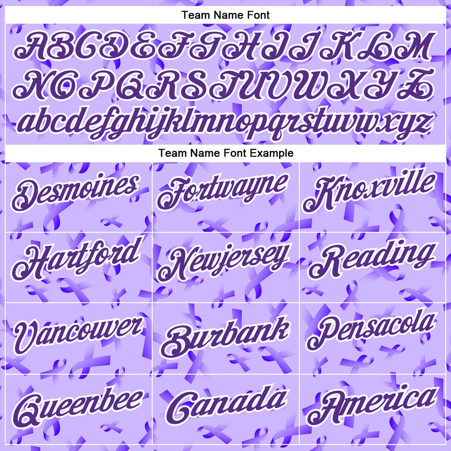 Custom Purple White 3D Pattern Design Purple Ribbon Gynecological Cancer Awareness Performance Polo Shirt