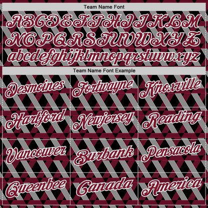 Custom Black Crimson-White 3D Pattern Design Burgundy And White Ribbon Head And Neck Cancer Cancer Awareness Performance Polo Shirt