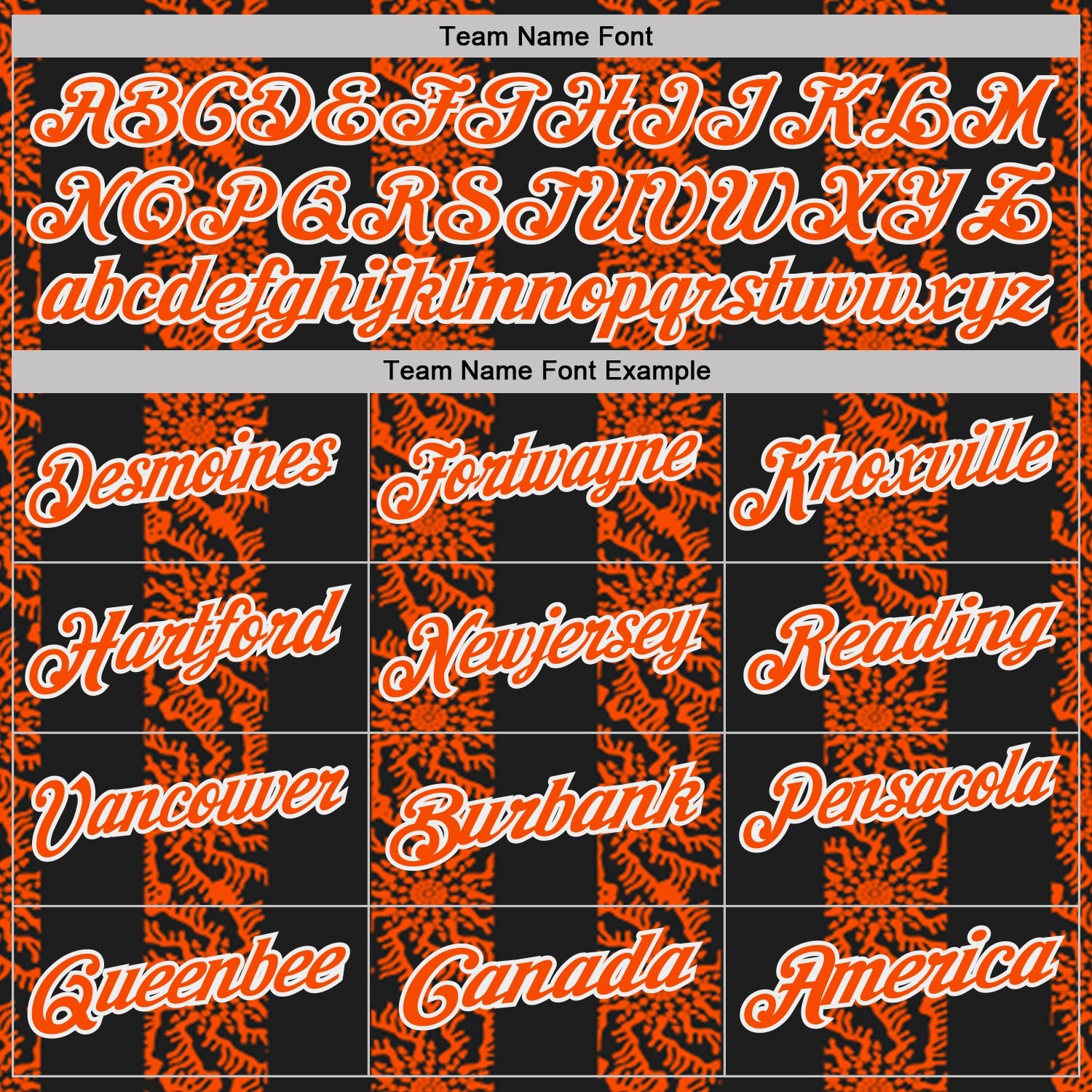 Custom Black Orange-White Abstract Floral Stripe Tribal Performance Polo Shirt