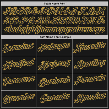 Custom Black Old Gold Pinstripe-Old Gold Performance Polo Shirt