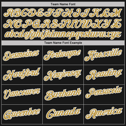 Custom Black Old Gold Pinstripe-White Performance Polo Shirt