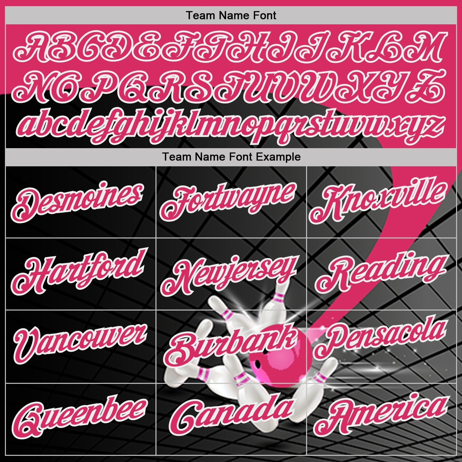 Custom Black Pink-White Bowling Geometric Grid Performance Polo Shirt