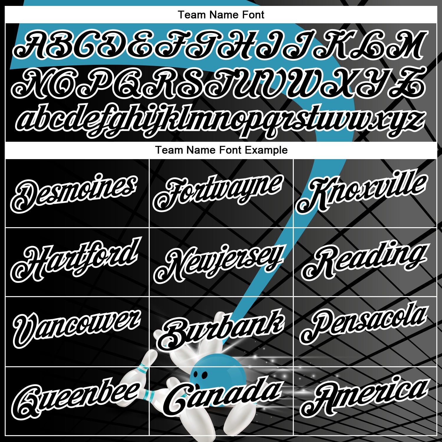 Custom Black Panther Blue-White Bowling Geometric Grid Performance Polo Shirt