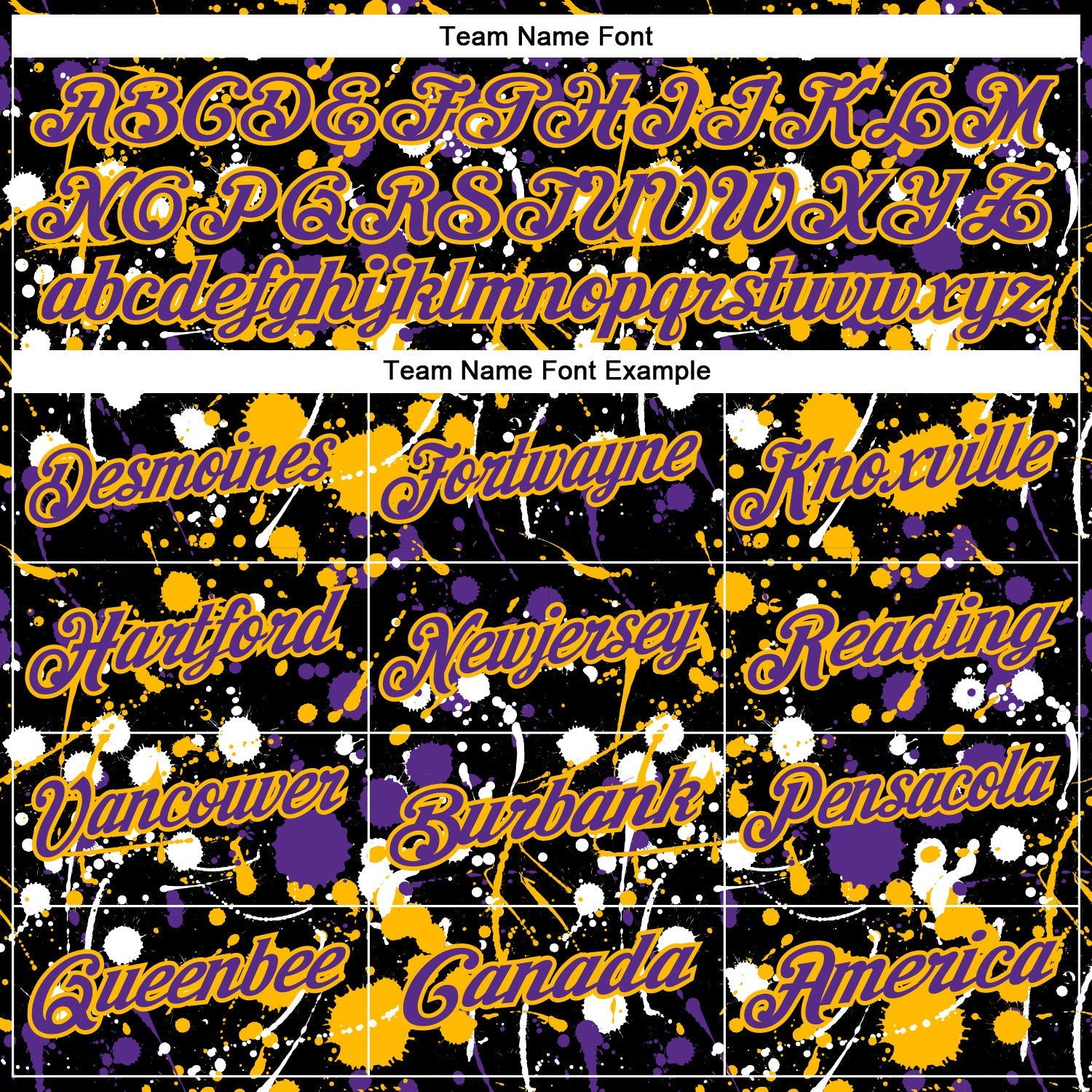 Custom Graffiti Pattern Purple Black Gold-White Vibrant Multi-Color Abstract Splatter Performance Polo Shirt