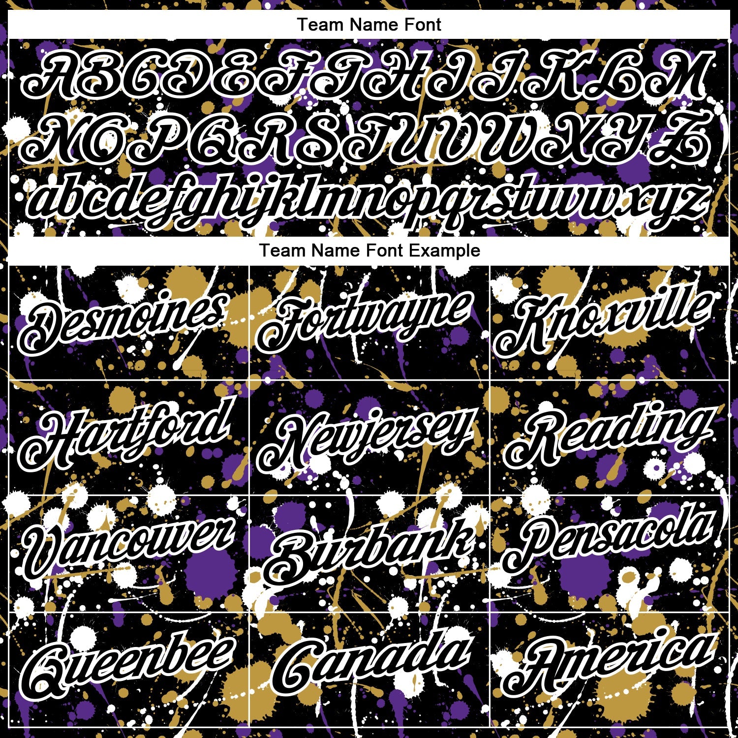 Custom Graffiti Pattern Black Purple Old Gold-White Vibrant Multi-Color Abstract Splatter Performance Polo Shirt