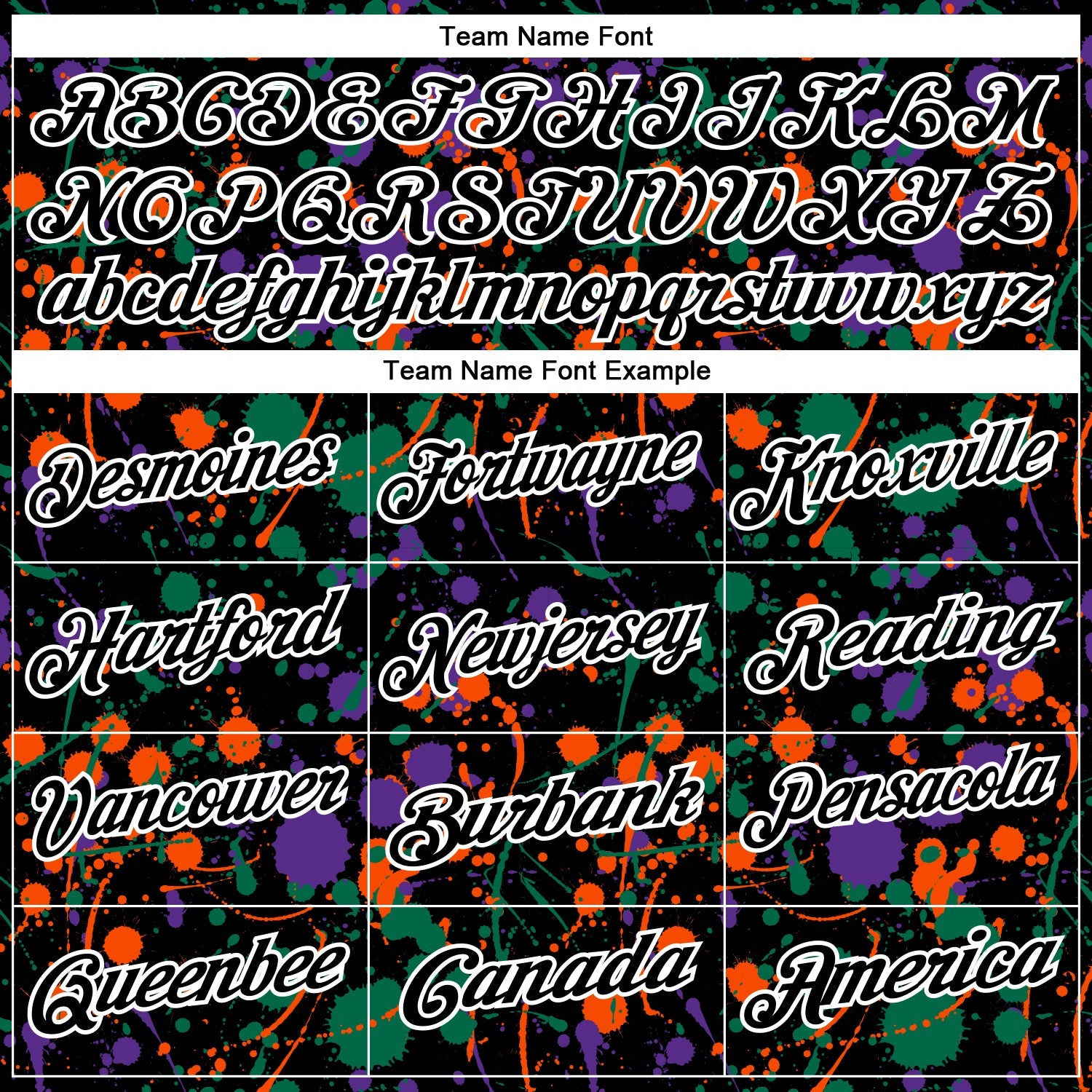 Custom Graffiti Pattern Black Kelly Green Old Gold Orange-White Vibrant Multi-Color Abstract Splatter Performance Polo Shirt