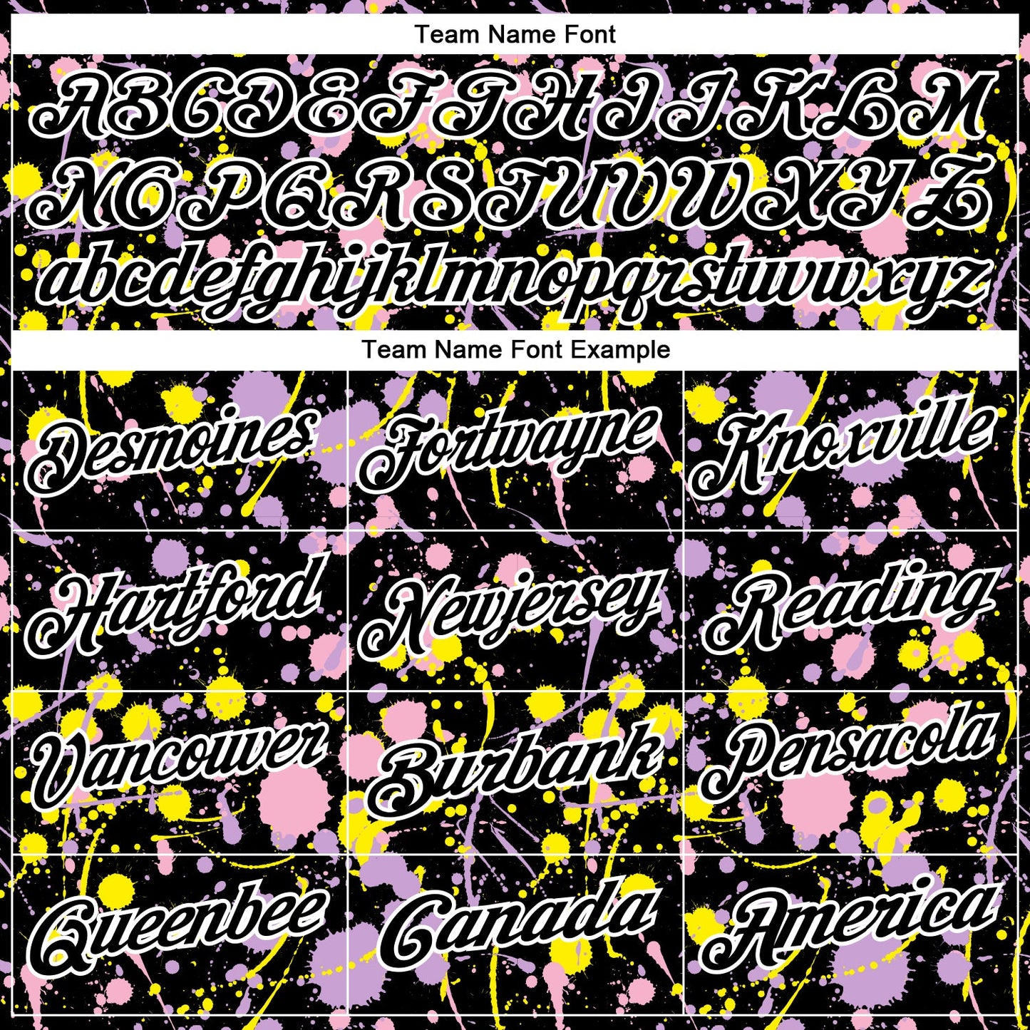Custom Graffiti Pattern Black Light Pink Light Purple Light Yellow-White Vibrant Multi-Color Abstract Splatter Performance Polo Shirt