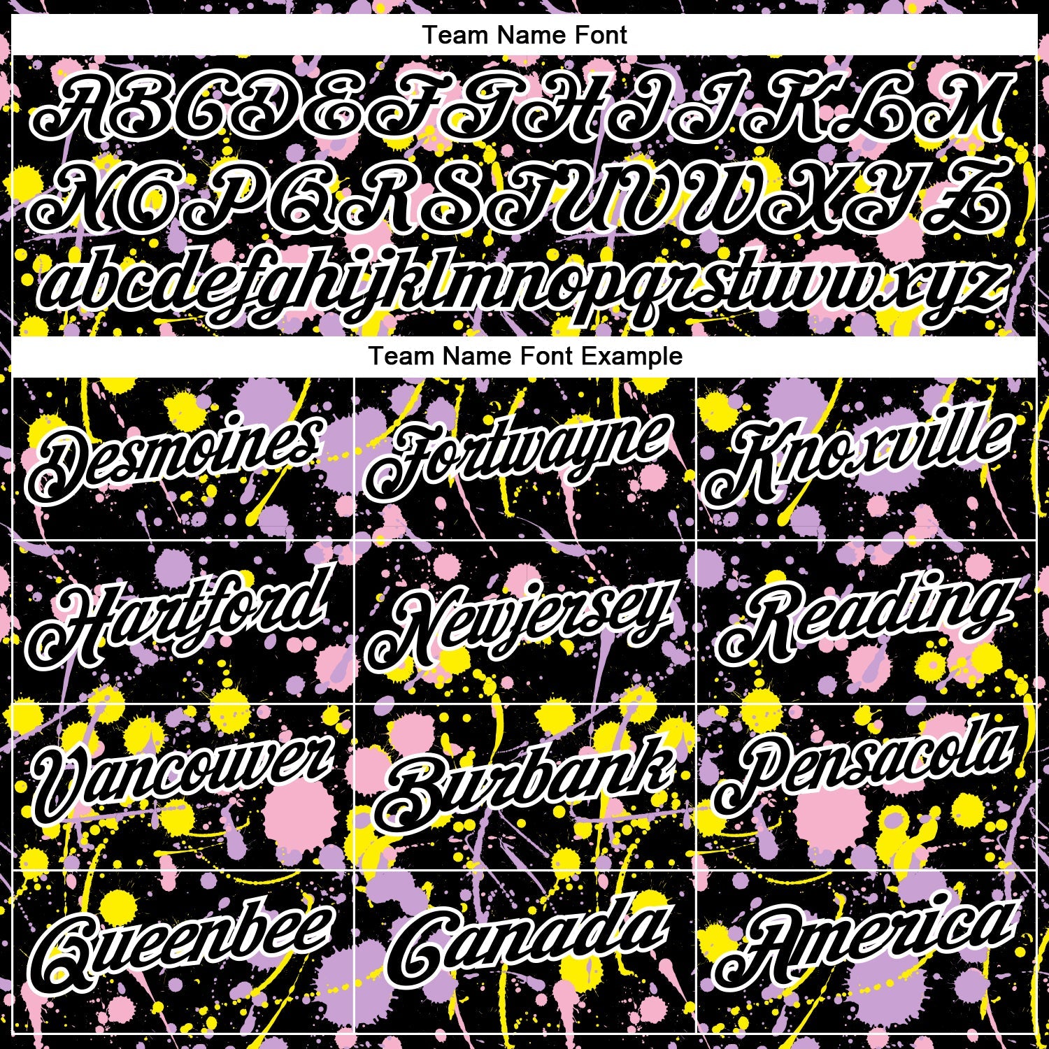 Custom Graffiti Pattern Black Light Pink Light Purple Light Yellow-White Vibrant Multi-Color Abstract Splatter Performance Polo Shirt