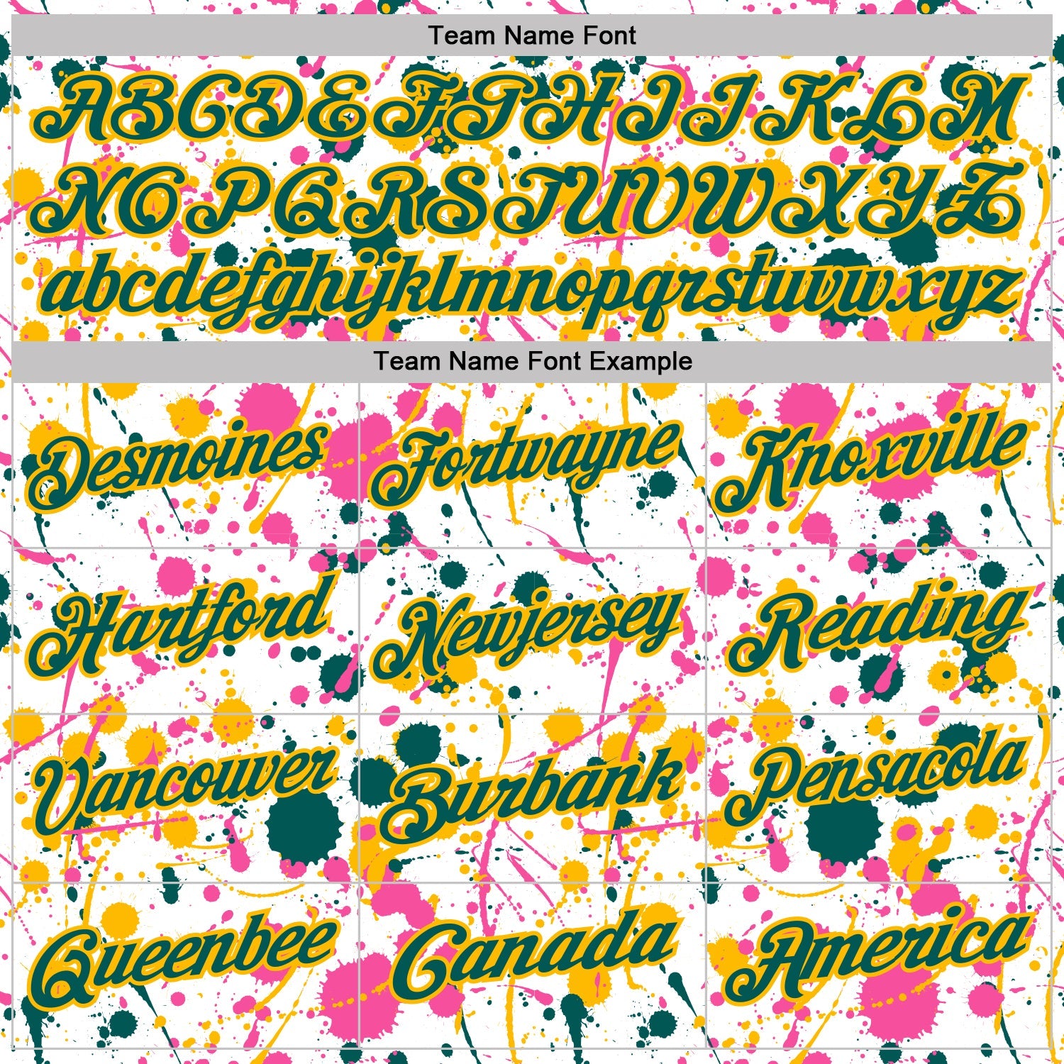 Custom Graffiti Pattern Midnight Green White Pink-Gold Vibrant Multi-Color Abstract Splatter Performance Polo Shirt