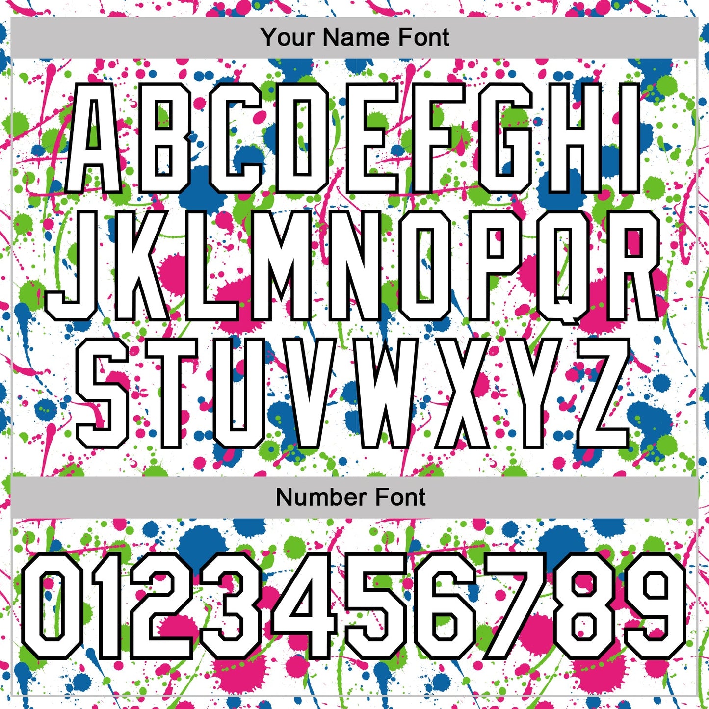 Custom Graffiti Pattern White Blue Hot Pink Aurora Green-Black Vibrant Multi-Color Abstract Splatter Performance Polo Shirt