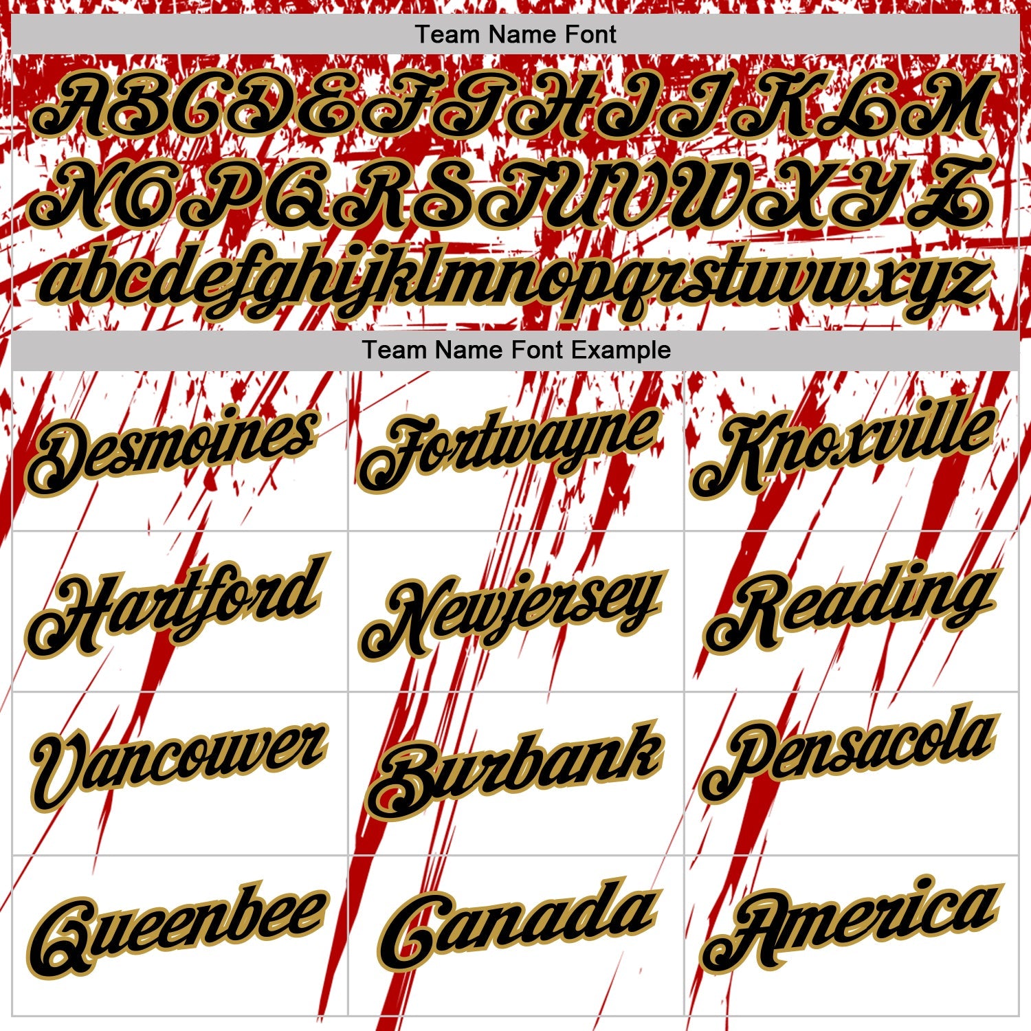 Custom White Black Red-Old Gold Distressed Scratch Brush Stroke Performance Polo Shirt