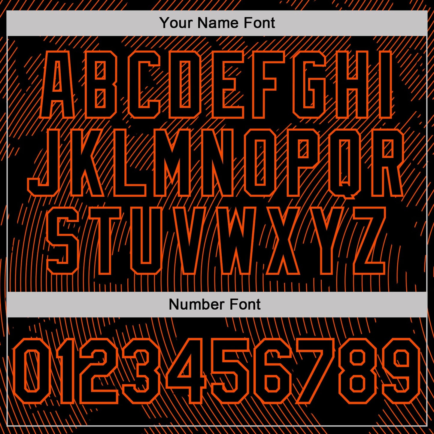 Custom Black-Orange 3D Pattern Abstract Fluid Line Performance Polo Shirt