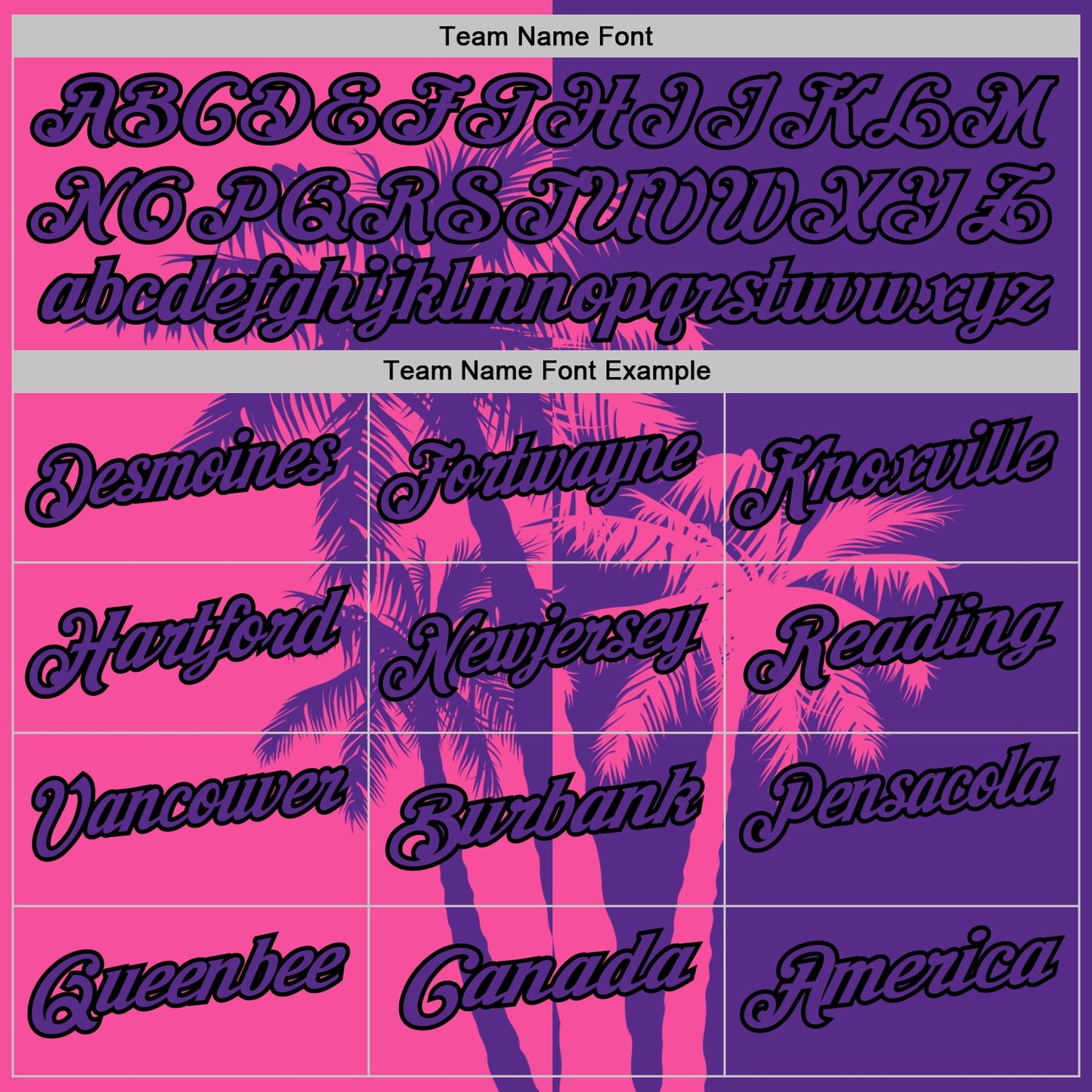 Custom Purple Pink-Black Hawaii Tropical Coastal Palm Trees Performance Polo Shirt
