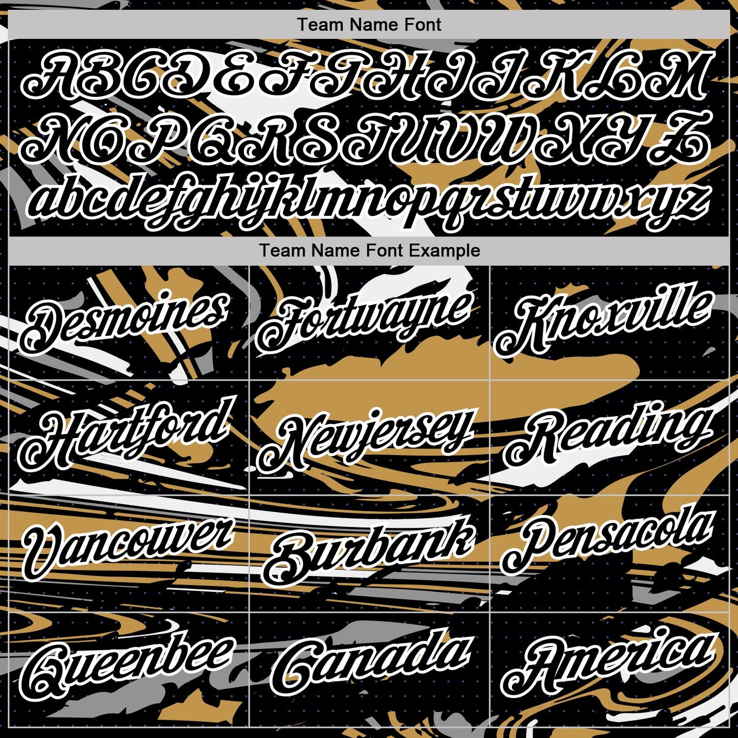 Custom Black Old Gold Gray-White 3D Pattern Abstract Fluid Marble Performance Polo Shirt