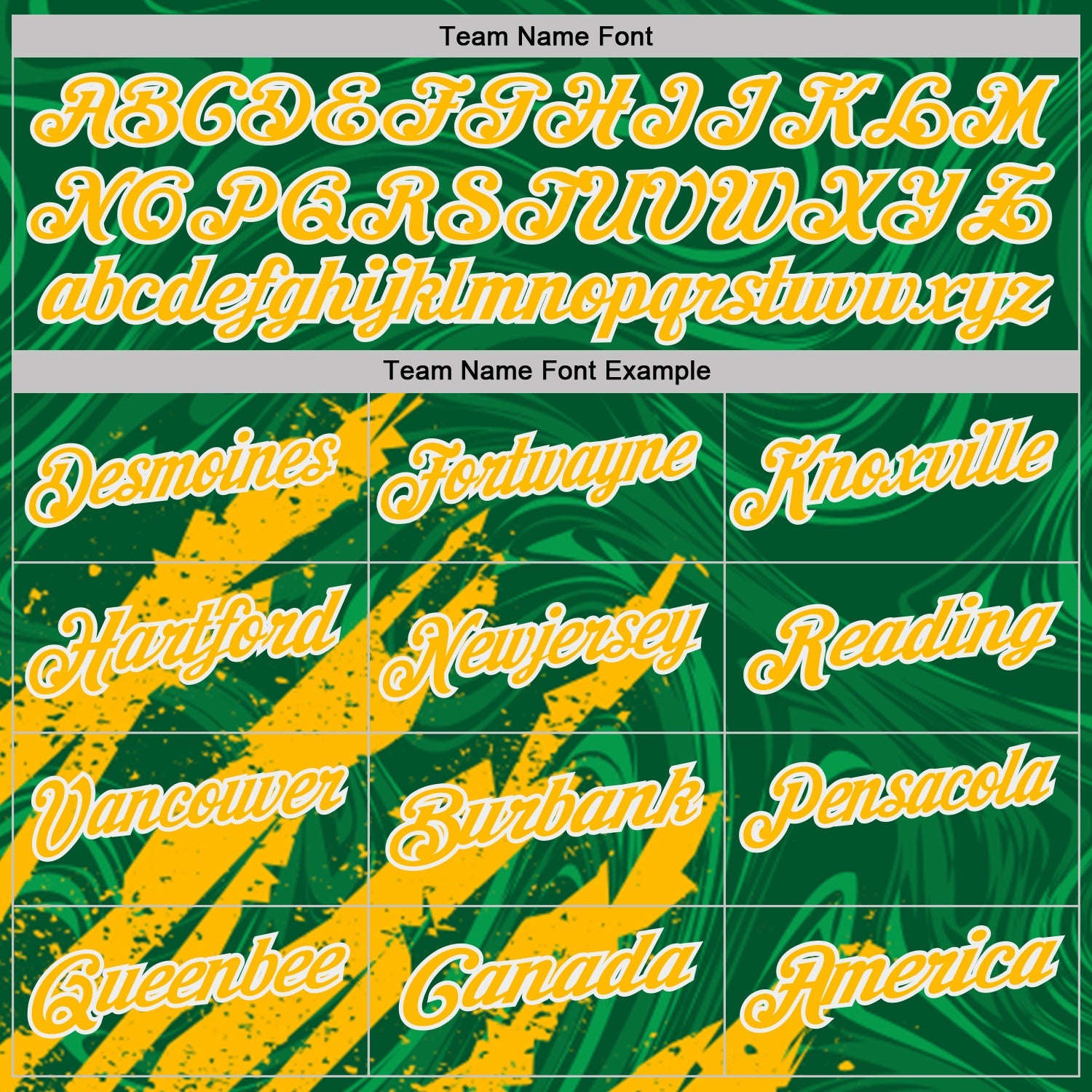 Custom Kelly Green Gold-White Brush Stroke Splatter Liquid Swirl Performance Polo Shirt