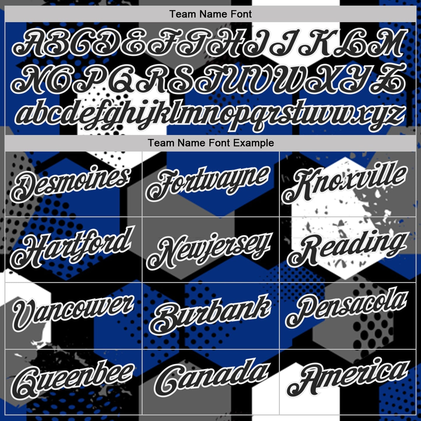Custom Royal Black Gray-White Modern Geometric Tech Hexagon Grid Performance Polo Shirt
