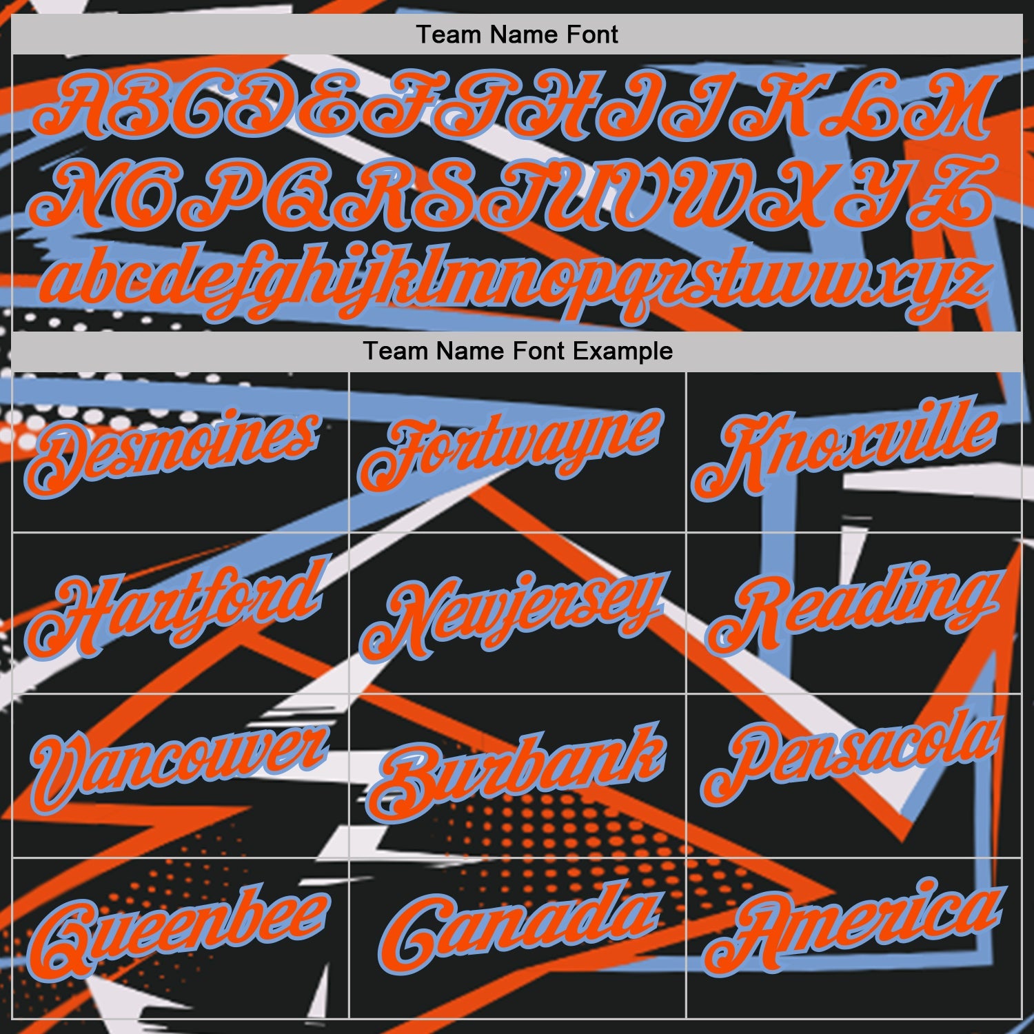Custom Black Orange-Powder Blue Dynamic Geometric Shard Performance Polo Shirt