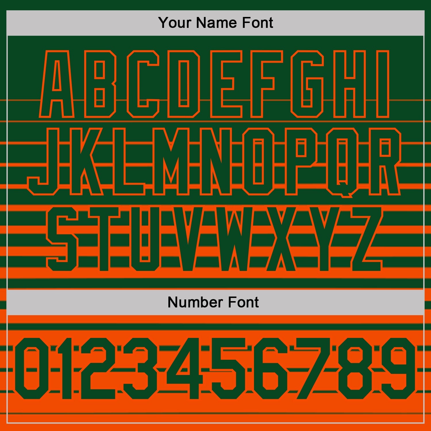Custom Green-Orange Horizontal Gradient Stripe Performance Polo Shirt