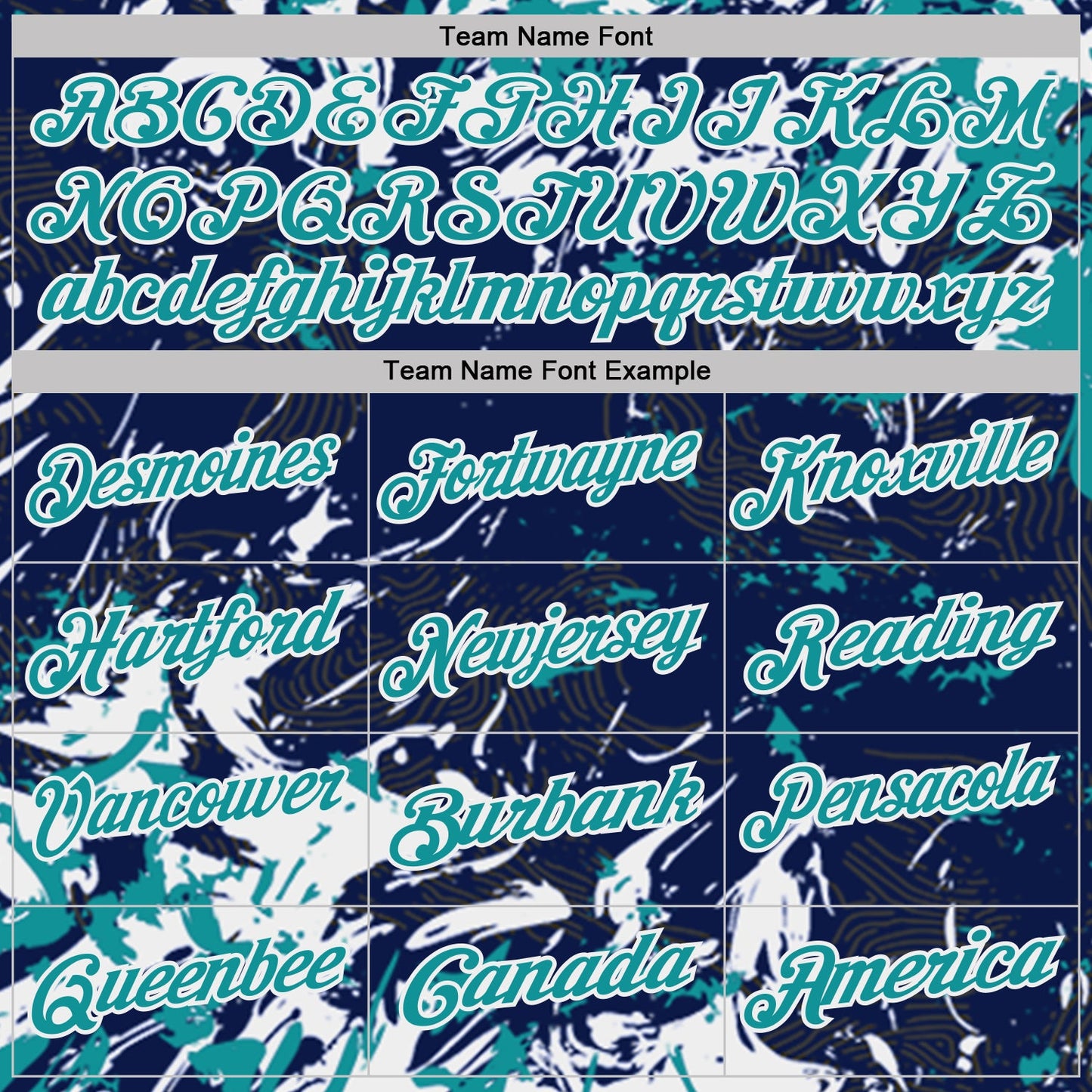 Custom Navy Teal-White Dynamic Splatter Brush Stroke Performance Polo Shirt