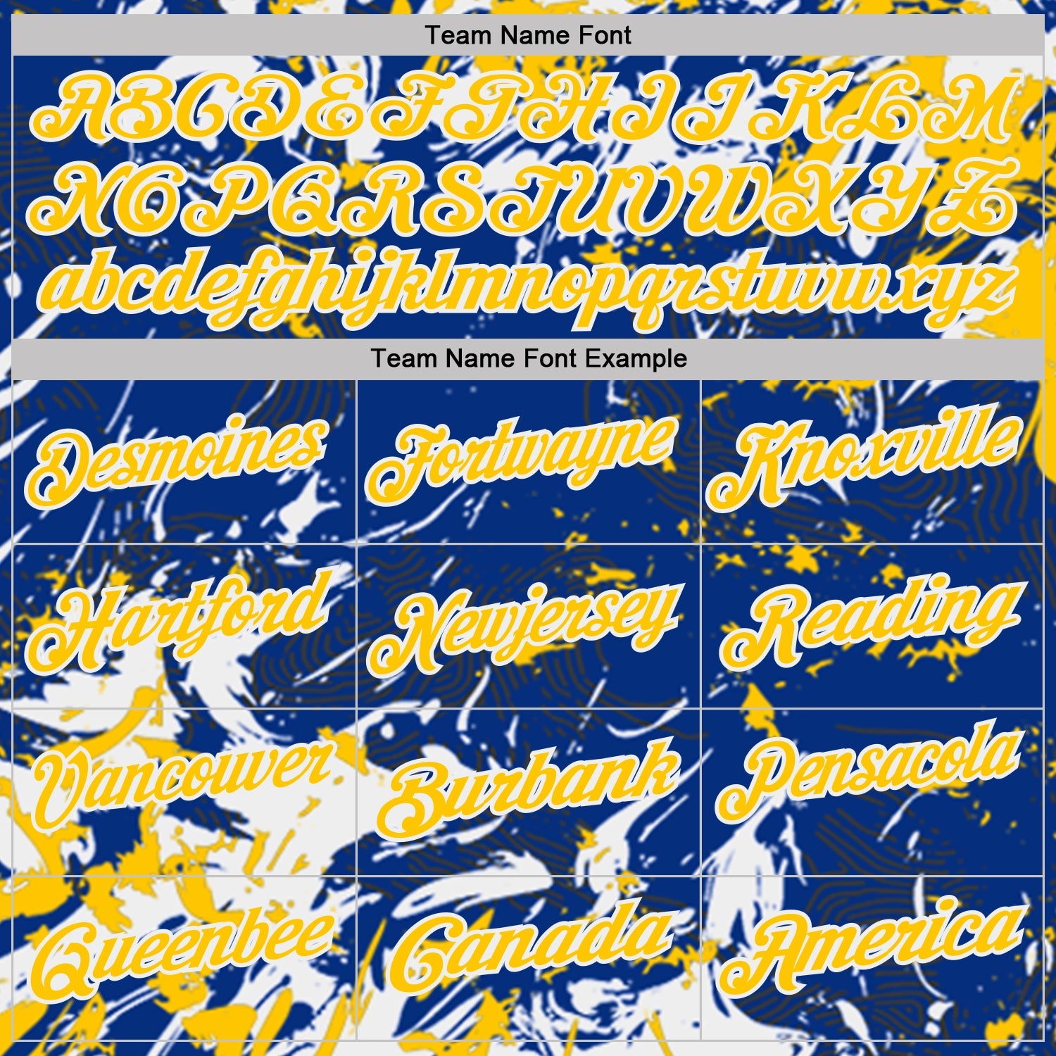 Custom Royal Yellow-White Dynamic Splatter Brush Stroke Performance Polo Shirt