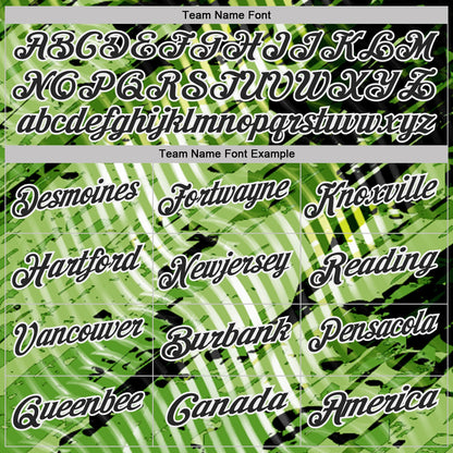 Custom Black Neon Green-White Abstract Grunge Splatter Diagonal Stripe Performance Polo Shirt