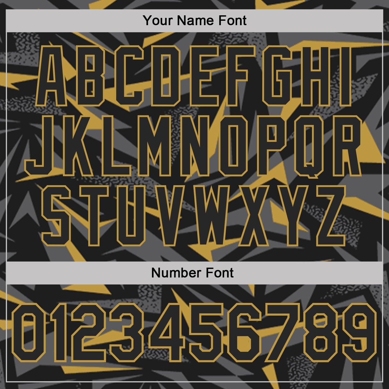 Custom Black Steel Gray-Old Gold Cyber Mecha E-sport Geometric Shards Spike Performance Polo Shirt