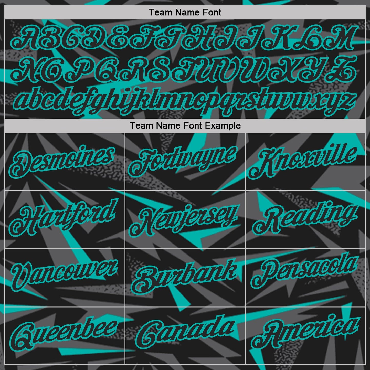 Custom Black Steel Gray-Aqua Cyber Mecha E-sport Geometric Shards Spike Performance Polo Shirt