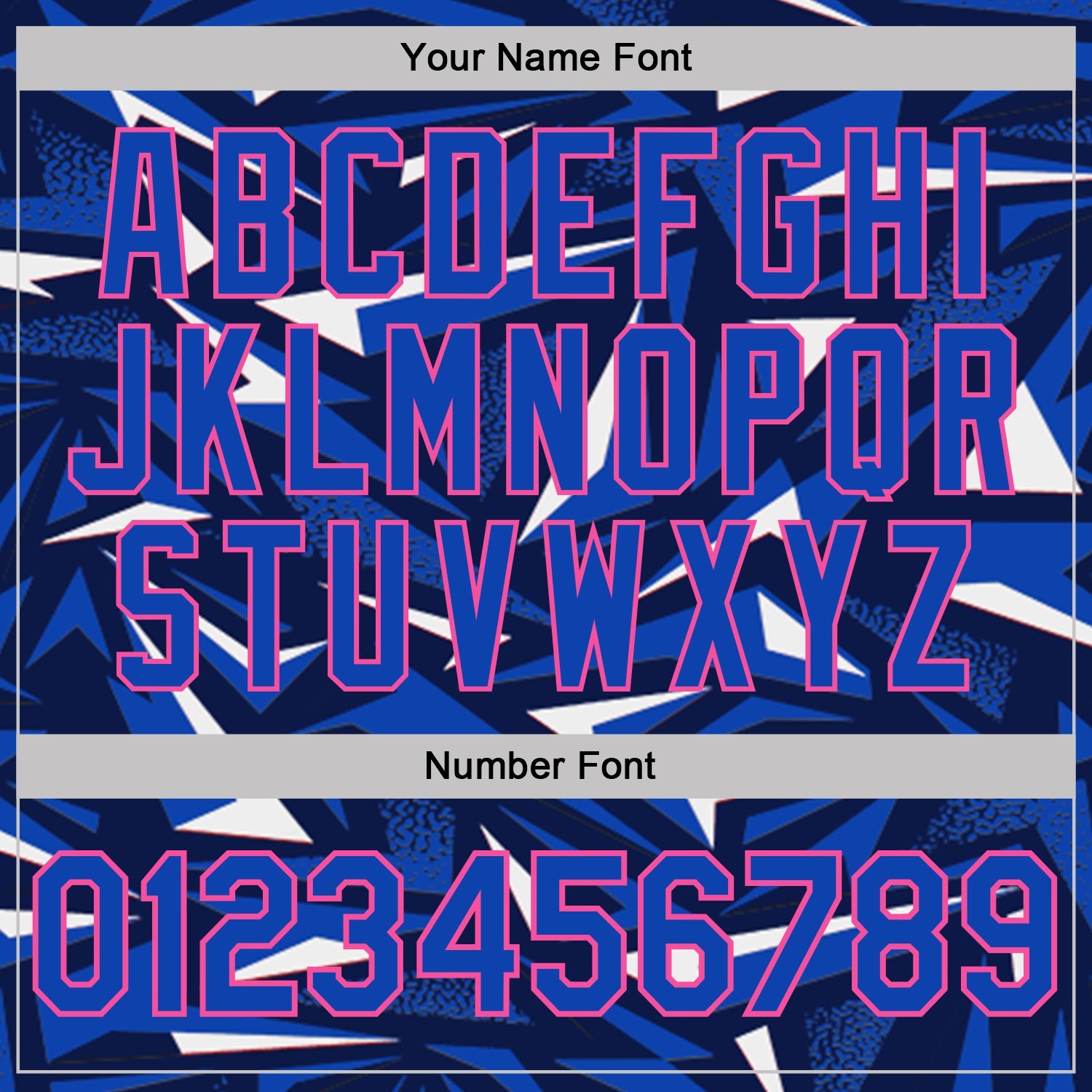 Custom Navy Thunder Blue White-Pink Cyber Mecha E-sport Geometric Shards Spike Performance Polo Shirt