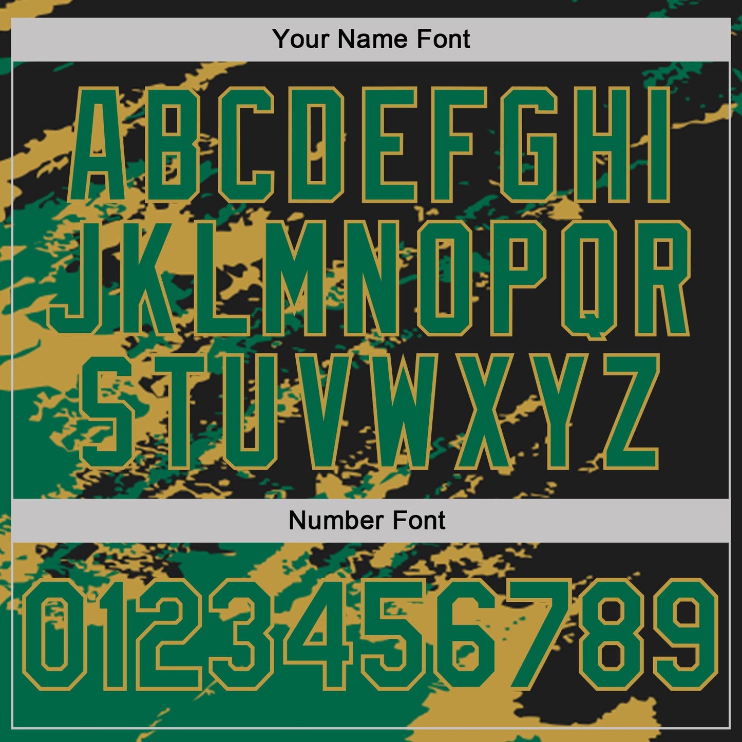 Custom Black Kelly Green-Old Gold Brush Stroke Shatter Splatter Performance Polo Shirt