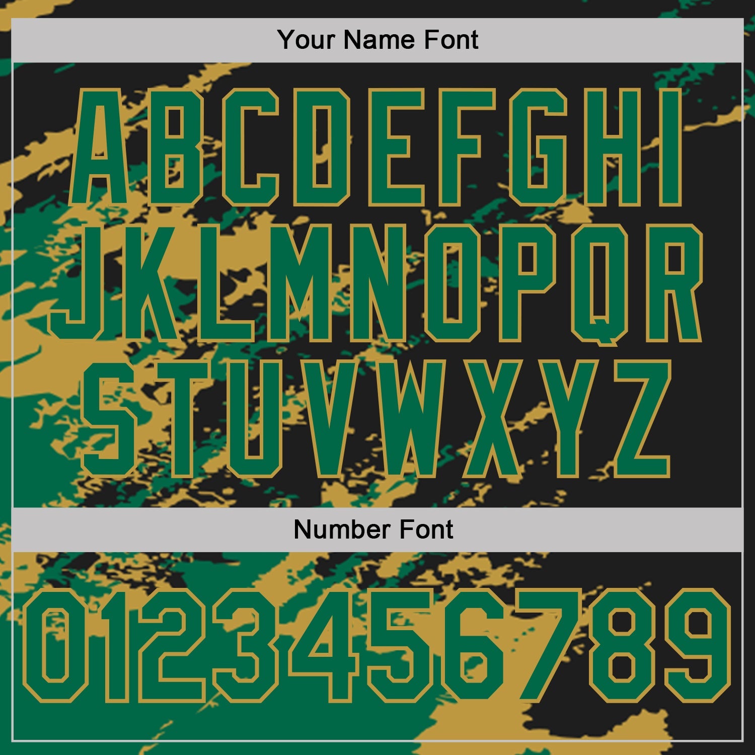 Custom Black Kelly Green-Old Gold Brush Stroke Shatter Splatter Performance Polo Shirt