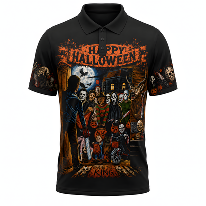 Halloween Horror Night Shirt — Vintage Scary Movie Graphic Hoodie Sweatshirt