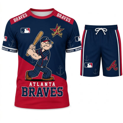 Strong Sailor Baseball Fan T-Shirt And Shorts Set, Sport Outfit Combo | 30 Teams Available