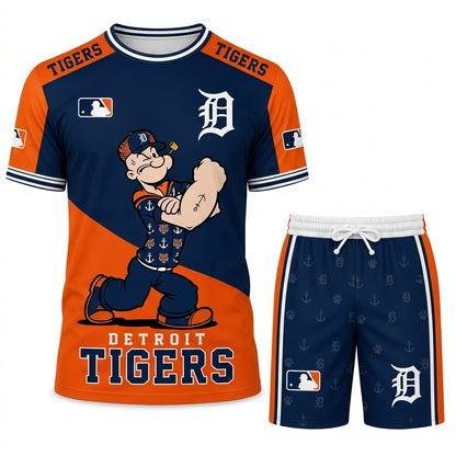 Strong Sailor Baseball Fan T-Shirt And Shorts Set, Sport Outfit Combo | 30 Teams Available