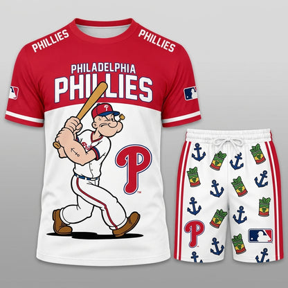 Strong Sailor Baseball Fan T-Shirt And Shorts Set, Sport Outfit Combo | 30 Teams Available
