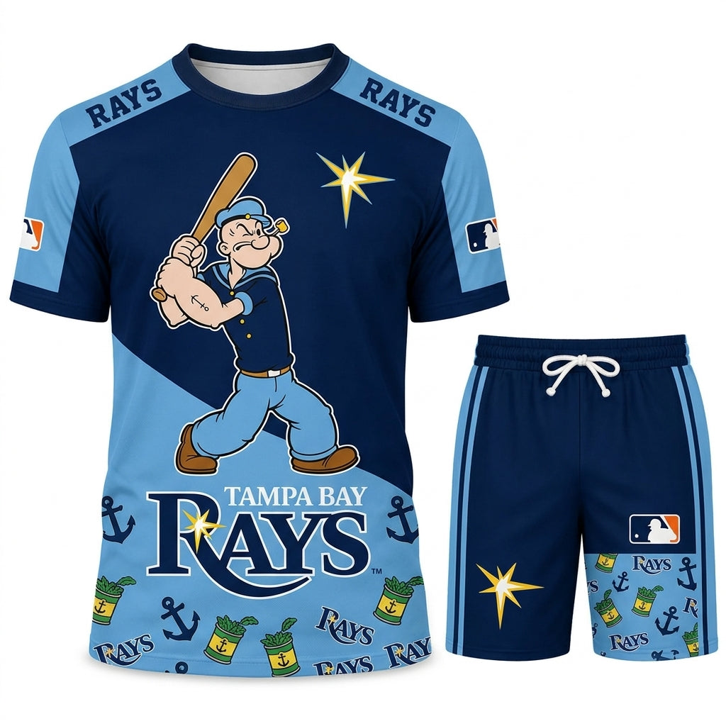 Strong Sailor Baseball Fan T-Shirt And Shorts Set, Sport Outfit Combo | 30 Teams Available