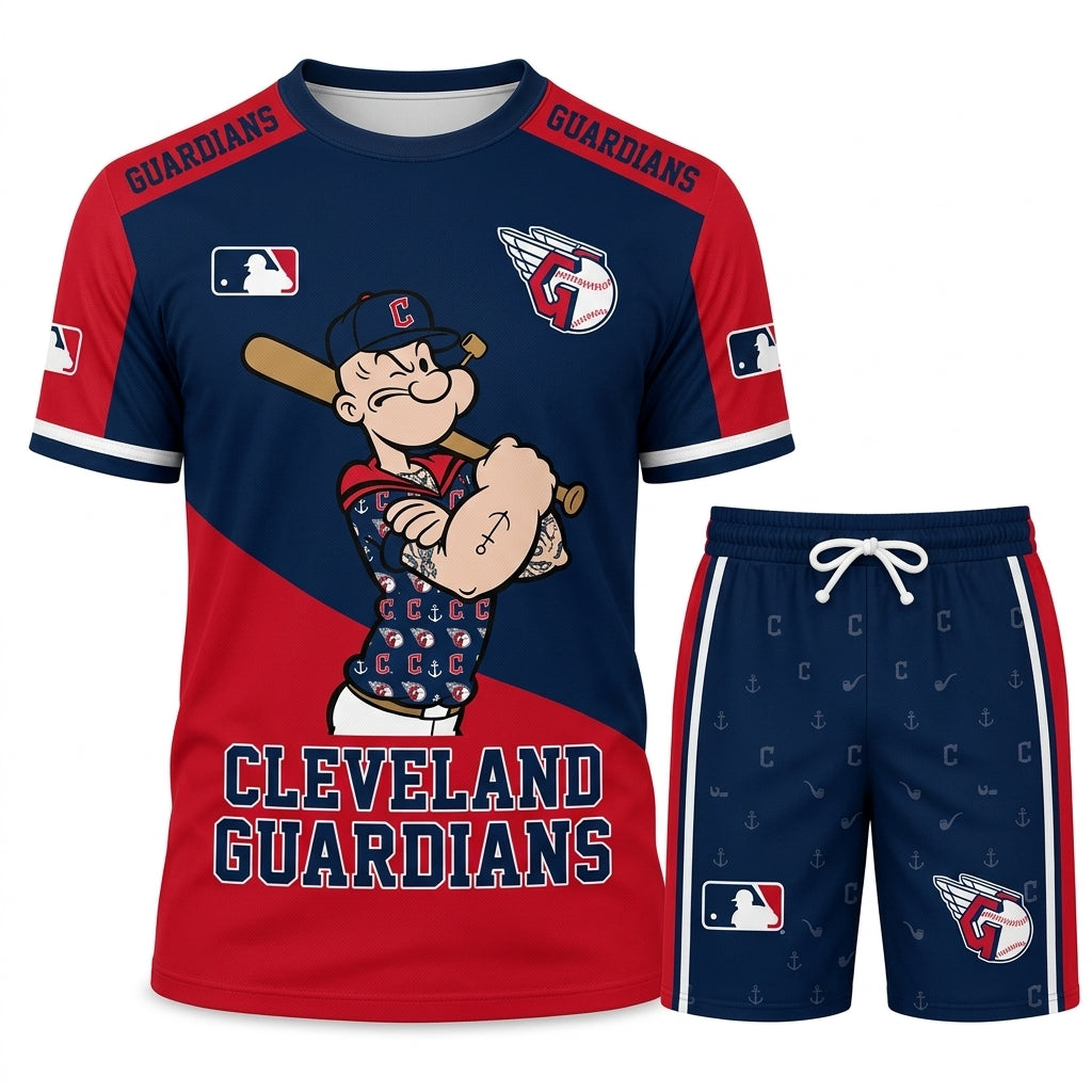 Strong Sailor Baseball Fan T-Shirt And Shorts Set, Sport Outfit Combo | 30 Teams Available