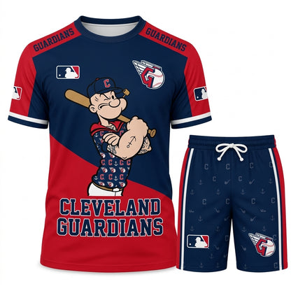 Strong Sailor Baseball Fan T-Shirt And Shorts Set, Sport Outfit Combo | 30 Teams Available