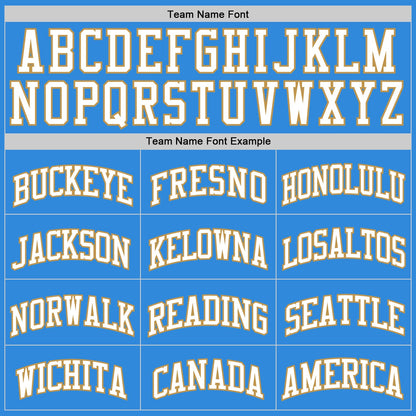 Custom Powder Blue White-Old Gold Authentic Basketball Jersey
