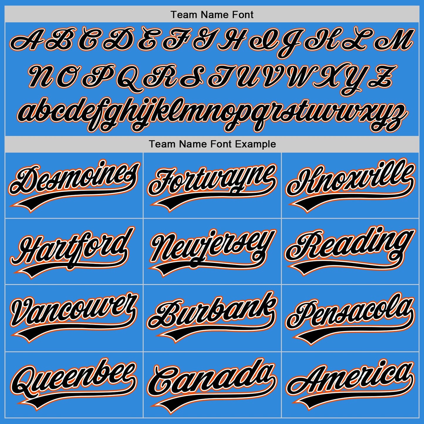 Custom Stitched Powder Blue Black Orange-White Baseball Pullover Sweatshirt Hoodie