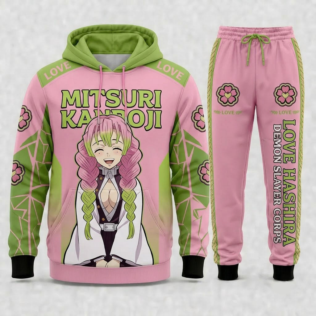 Limited Edition Demon Hunter Set | Anime Slayer Inspired Fan Hoodie & Sweatpants - Custom Fan Apparel Image 13