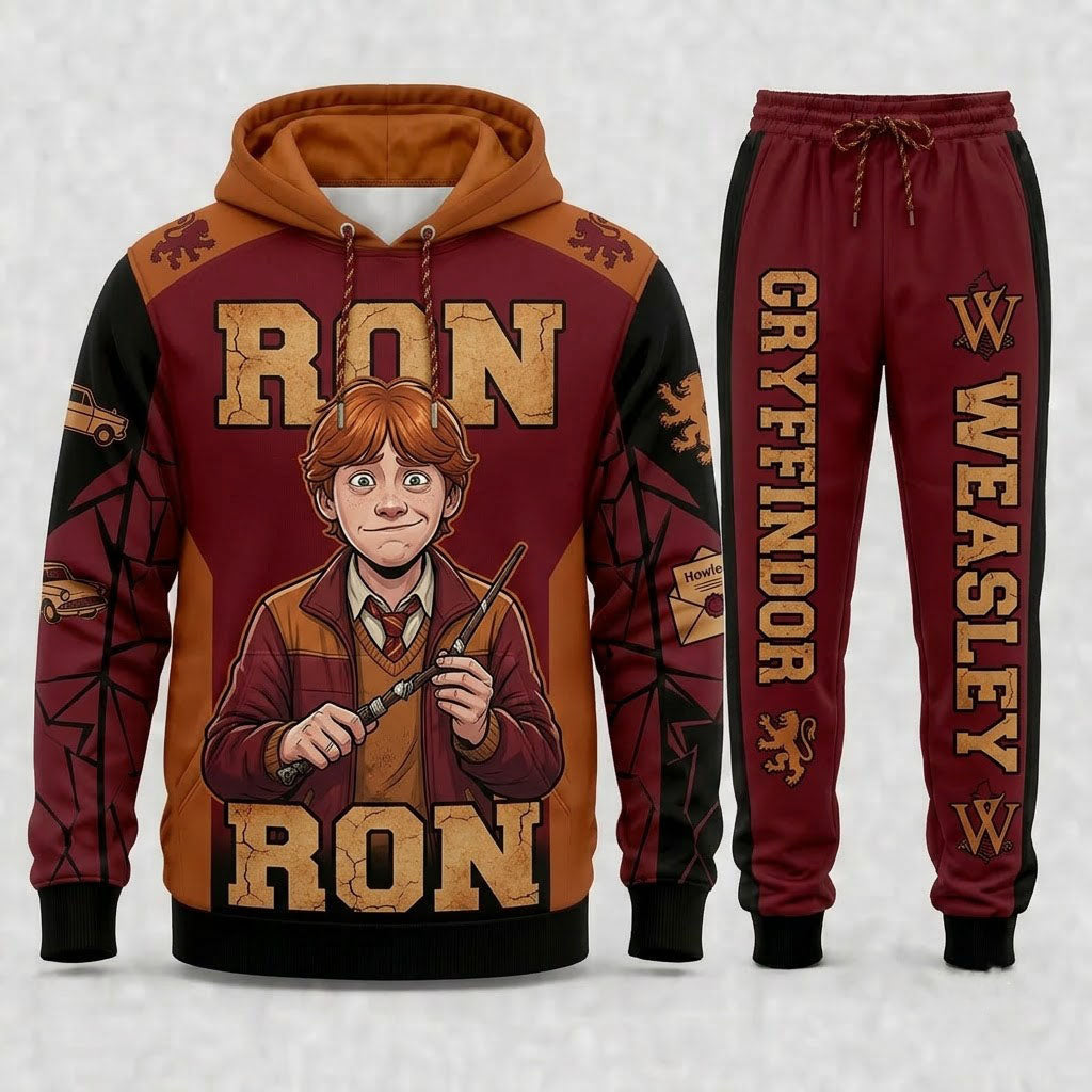 Limited Edition Magic Wizard Fan Set — Hoodie & Sweatpant Set | Fantasy Movie Gift - Custom Fan Apparel Image 8