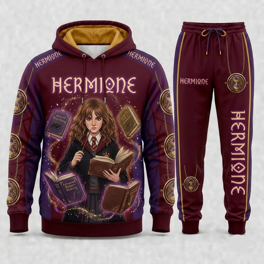 Limited Edition Magic Wizard Fan Set — Hoodie & Sweatpant Set | Fantasy Movie Gift - Custom Fan Apparel Image 7
