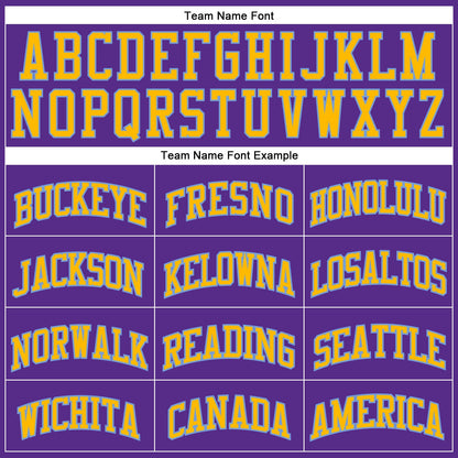 Custom Purple Gold-Light Blue Authentic Throwback Basketball Jersey