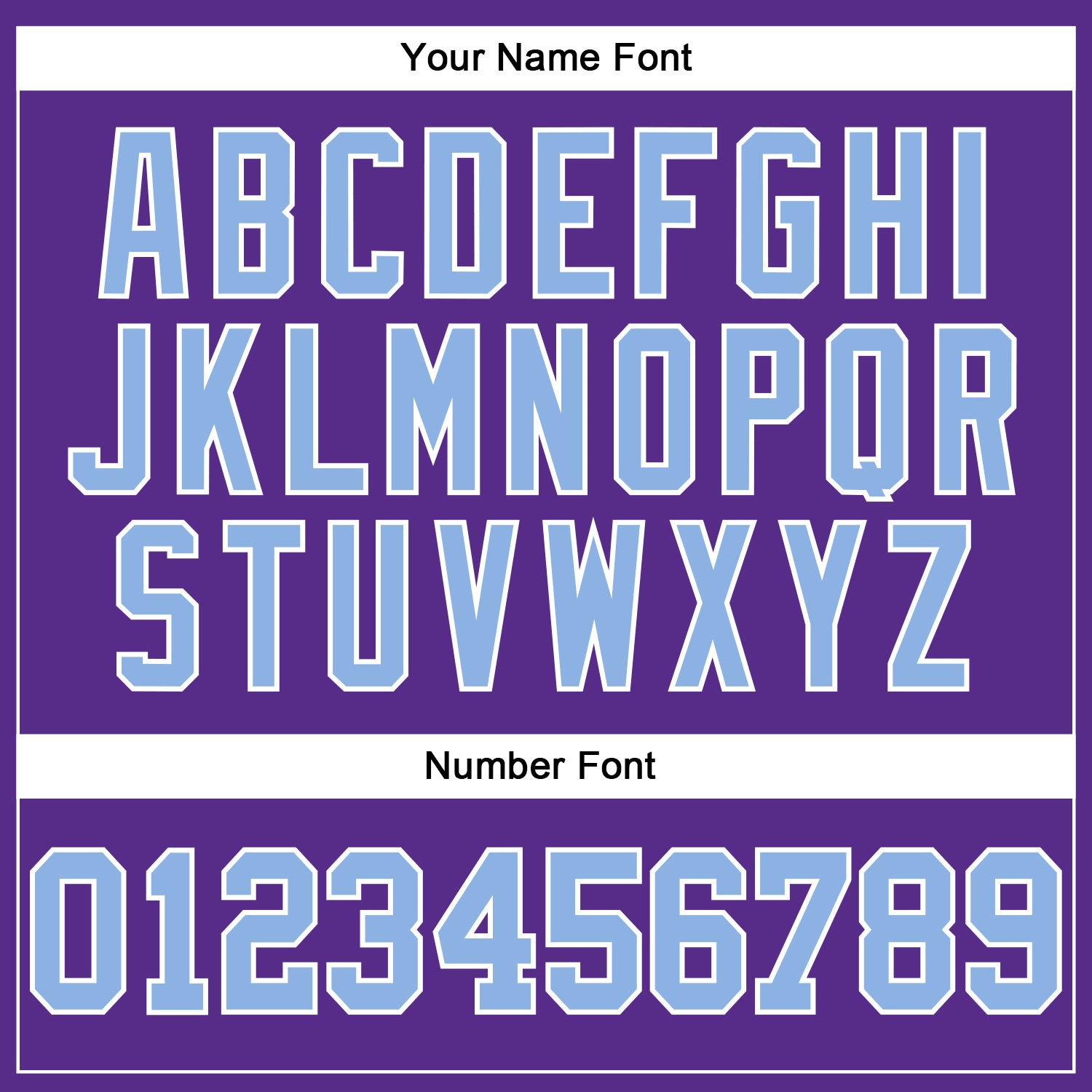 Custom Purple Light Blue-White Authentic Football Jersey