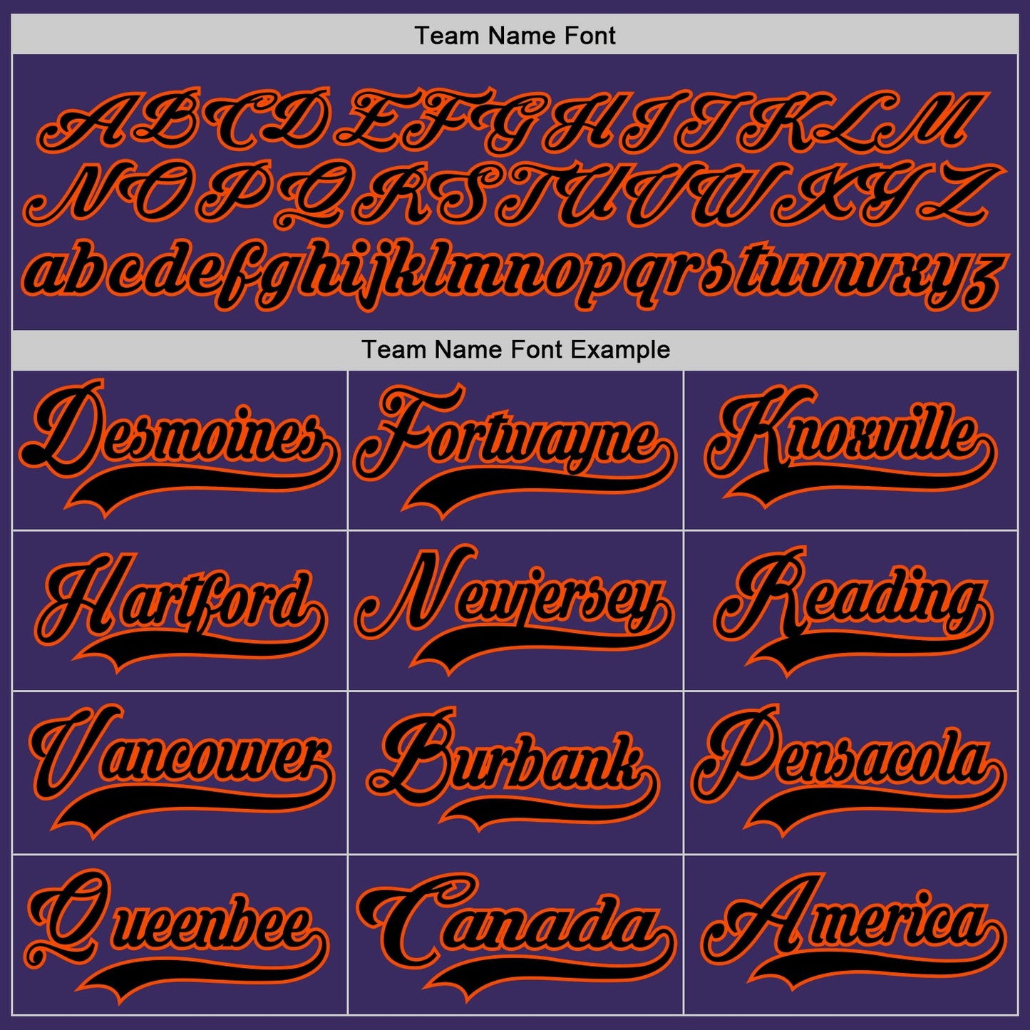 Custom Purple Black-Orange Hockey Jersey