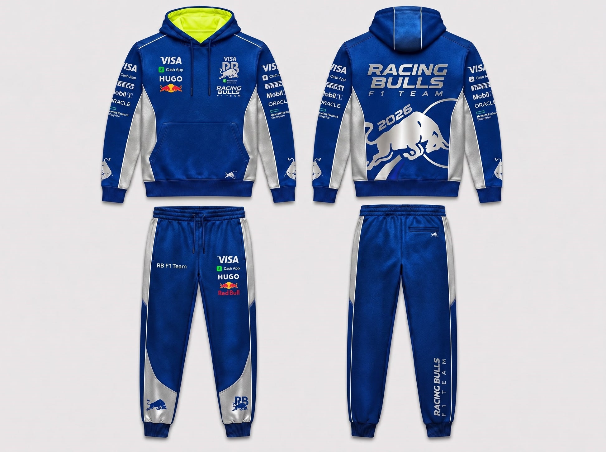 Formula Racing F1 Hoodie & Sweatpants Set — Motorsport Team Inspired Tracksuit — Racing Fan Outfit 2 - Custom Fan Apparel Image 15