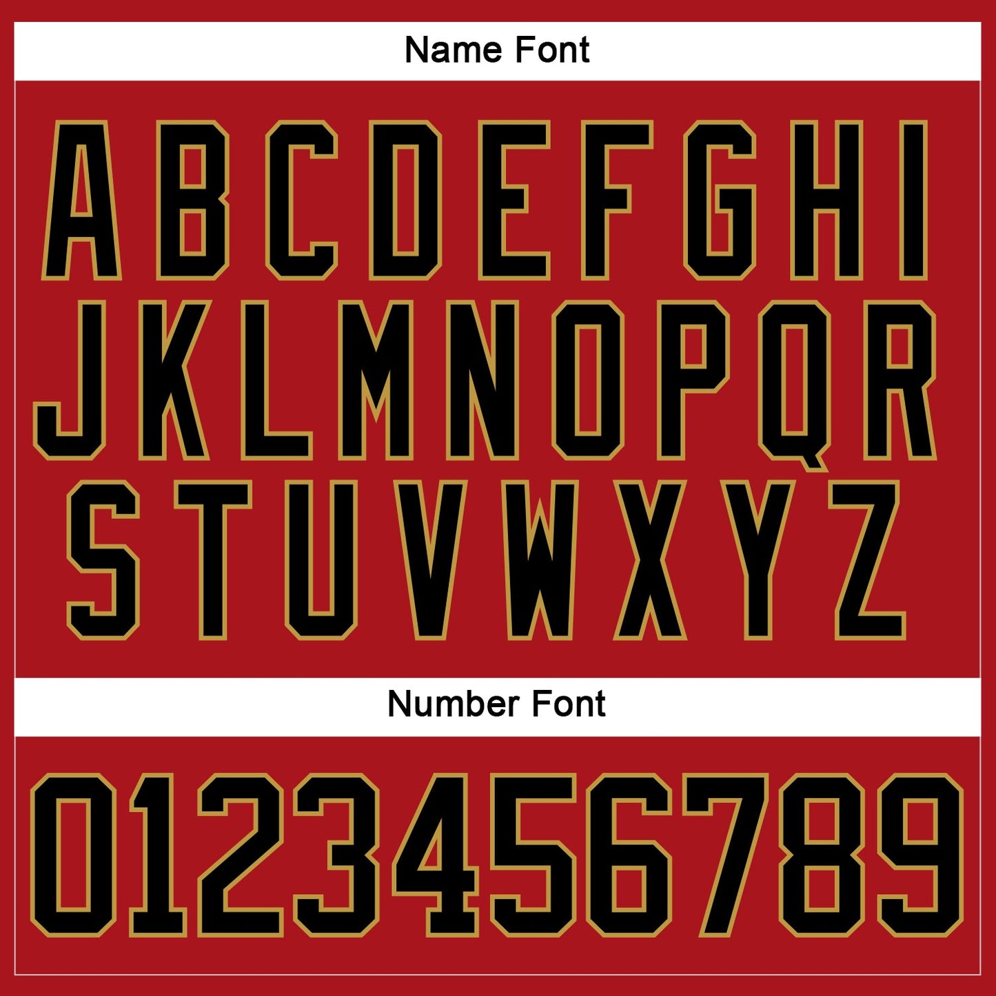 Custom Red Black-Old Gold Hockey Lace Neck Jersey