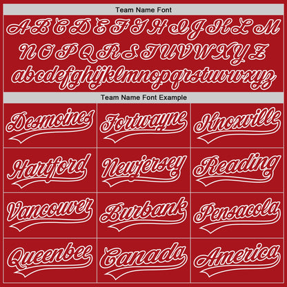 Custom Stitched Red White Baseball Pullover Sweatshirt Hoodie
