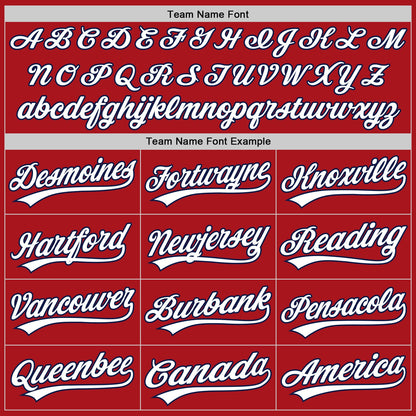 Custom Stitched Red White-Navy Baseball Pullover Sweatshirt Hoodie
